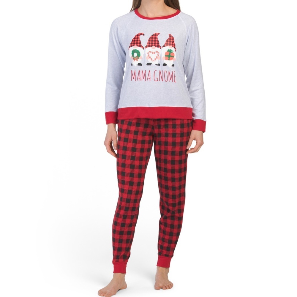 Jaclyn Intimates Holiday Mama Gnome Pajama Set